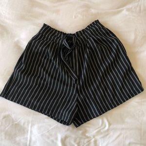 Drawstring Striped Shorts
